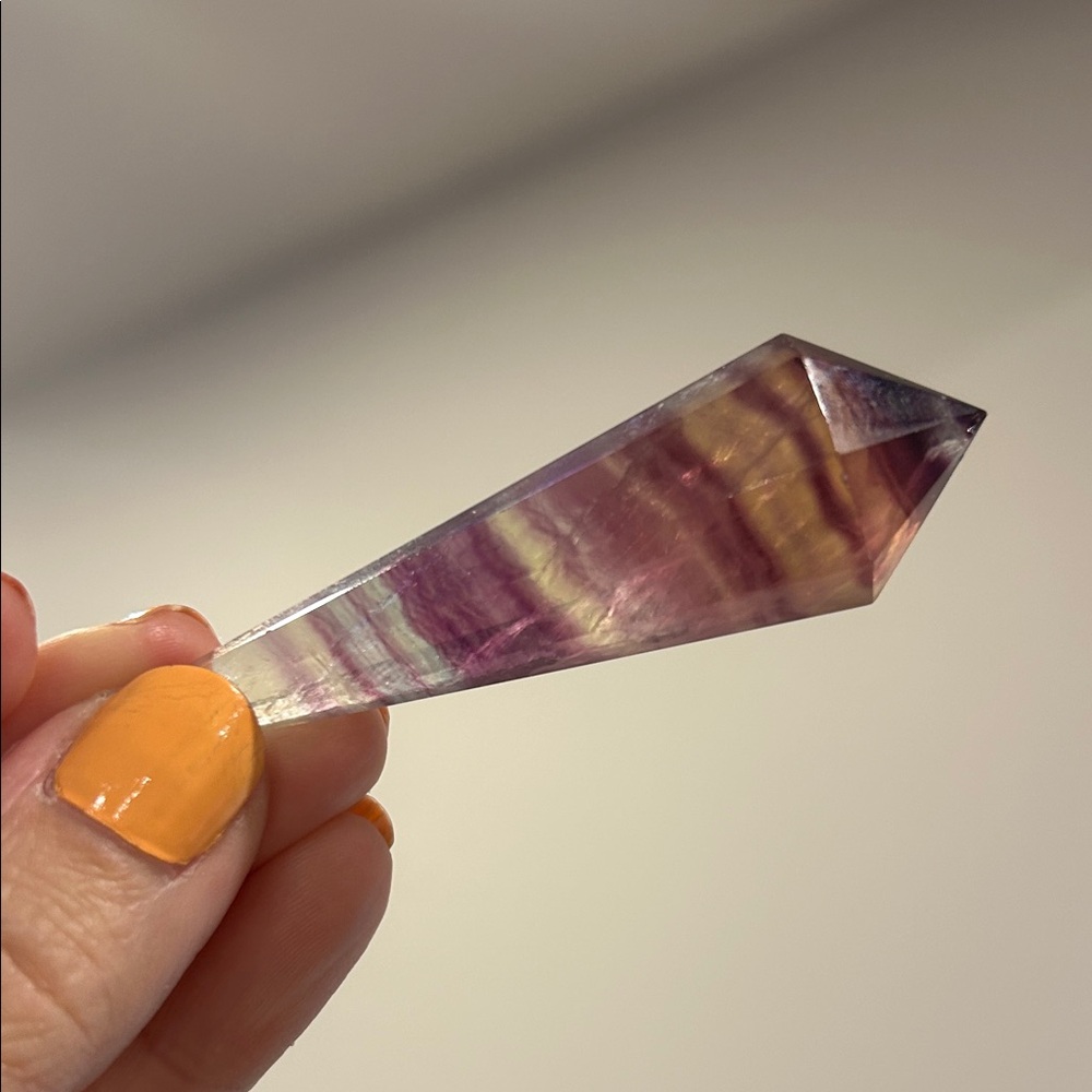 Fluorite Crystal Point Wand